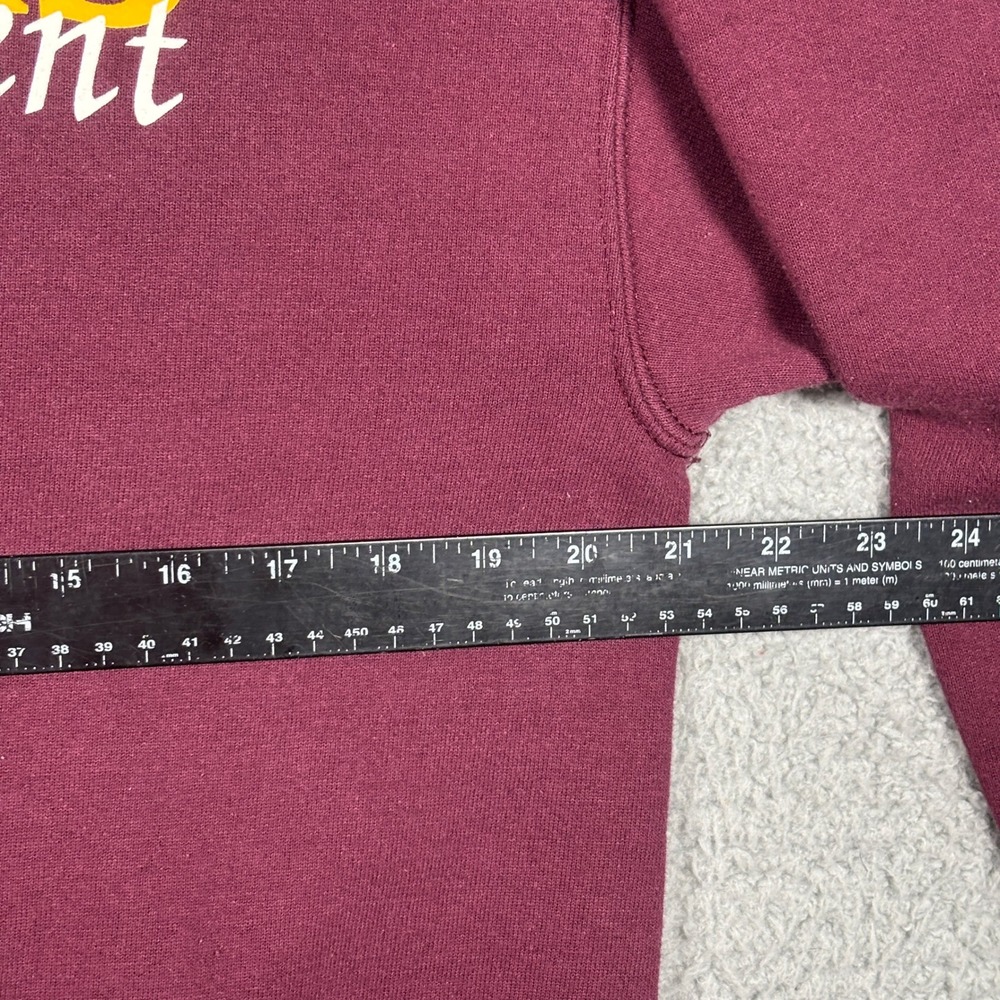 Lee Sweatshirt Mens M Maroon Panthers Grandparent Pullover Heavyweight Fleece - Picture 6 of 8